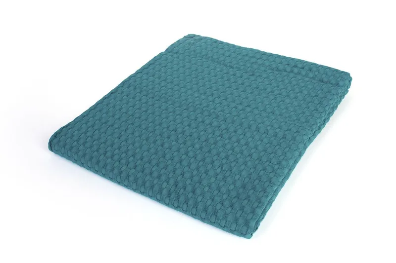 Κουβέρτα Πικέ bebe Μονόχρωμη 325 gr/m² 85x110 Petrol 100% Cotton