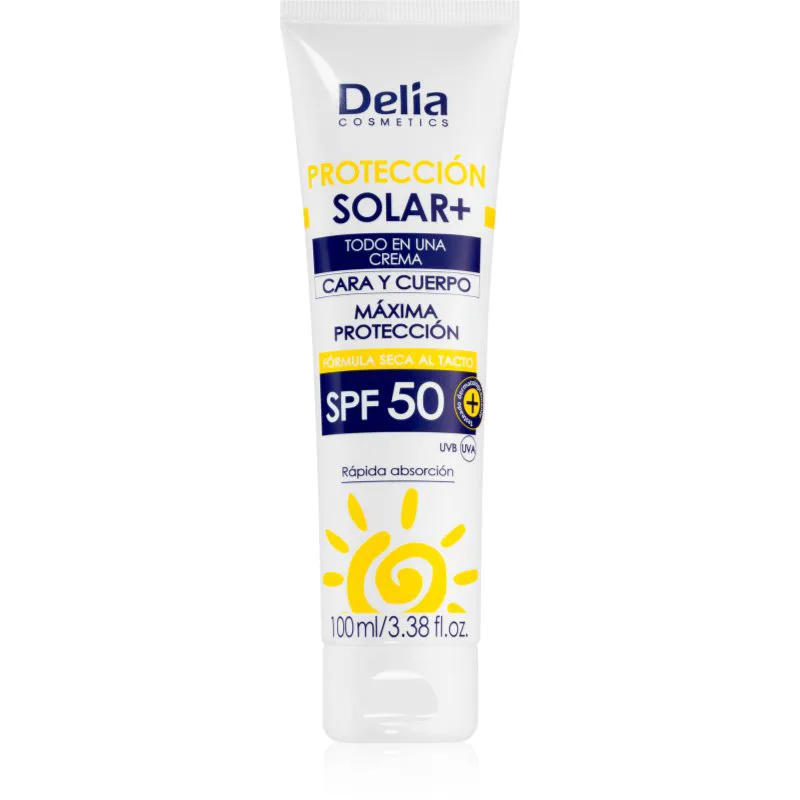Delia Cosmetics Sun Protect προστατευτική κρέμα προσώπου SPF 50 100 ml