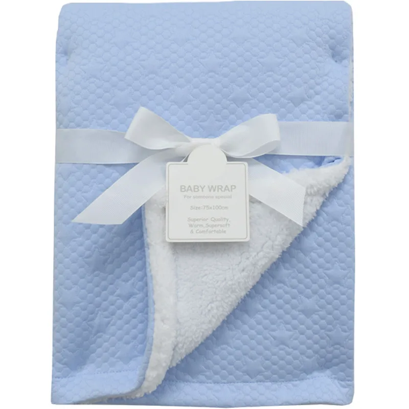 Κουβέρτα Fleece Αγκαλιάς 75x100 Dimcol Stars 18 Blue