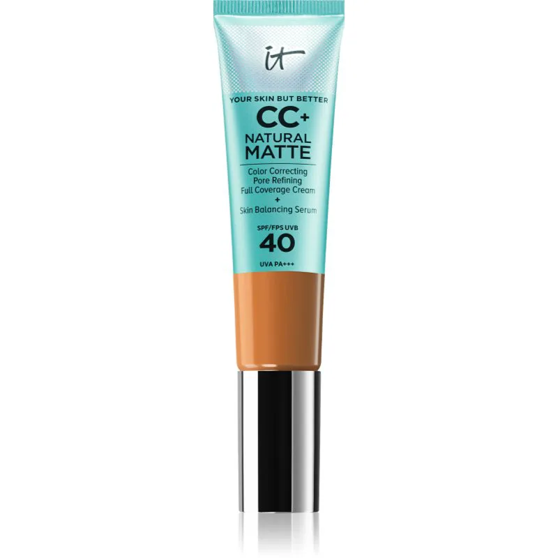 IT Cosmetics Your Skin But Better CC+ Natural Matte CC κρέμα για ματ εμφάνιση SPF 40 Rich 32 ml