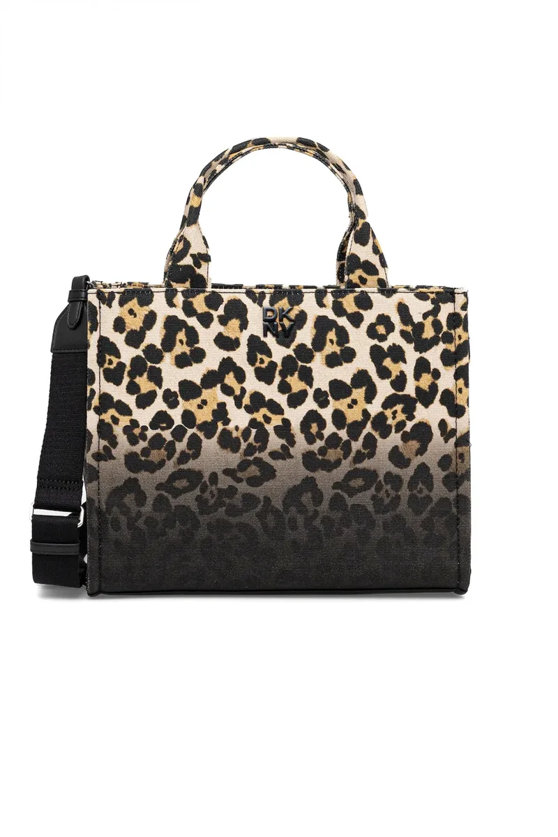 DKNY ΤΣΑΝΤΑ ΧΕΙΡΟΣ/CROSSBODY HADLEE MEDIUM LOGO ΛΕΟΠΑΡ