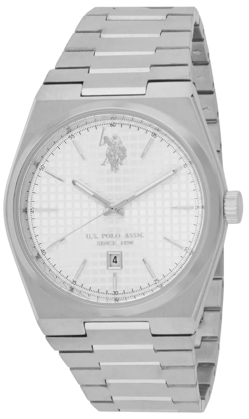 U.S. POLO Jamie Men's - USP7250ST, Silver case with Stainless Steel Bracelet