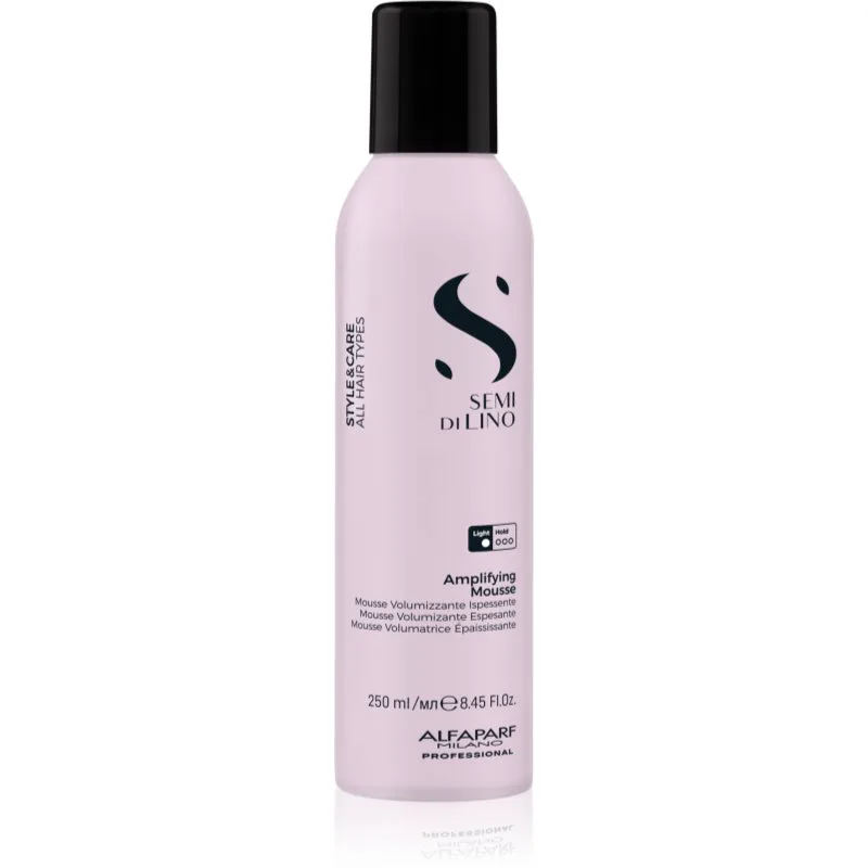 Alfaparf Milano Semi di Lino Style&Care Amplifying Mousse σκληρυντικό μαλλιών για όγκο με μέτριο κράτημα 250 ml