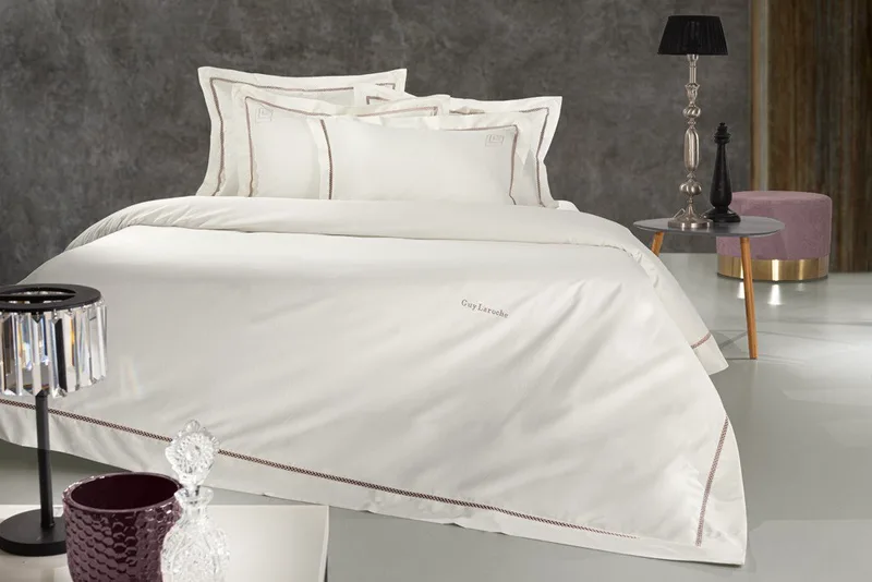 Σετ Παπλωματοθήκη King Size 3 Τεμαχίων Guy Laroche Blend Amethyst-Ivory 260x260