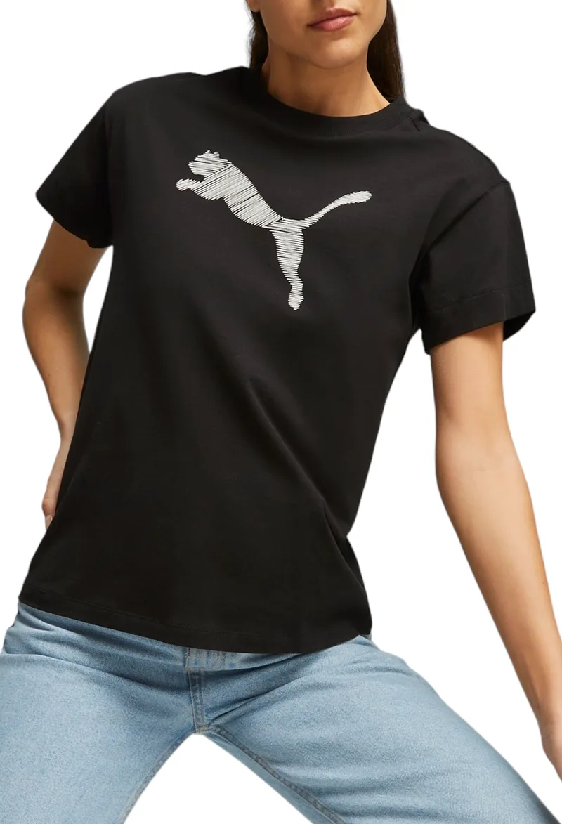 Μπλούζα Κοντομάνικη Puma Her 676000-01 Γυναικείο