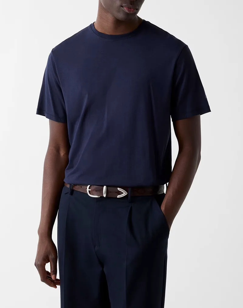 GUESS SS CN ARM LOGO SCRIPT TEE ΜΠΛΟΥΖΑ ΑΝΔΡΙΚΟ M6RI62JR06K-G7V2 DarkBlue