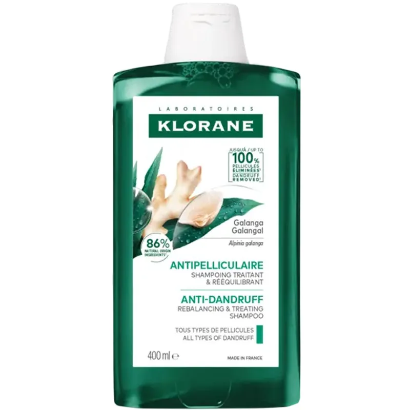Klorane Galangal Anti-dundruff Rebalancing & Treating Shampoo Αντιπυτιριδικό Σαμπουάν Εξισορρόπησης που Δρα Ενάντια σε Κάθε Τύπο Πιτυρίδας 400ml