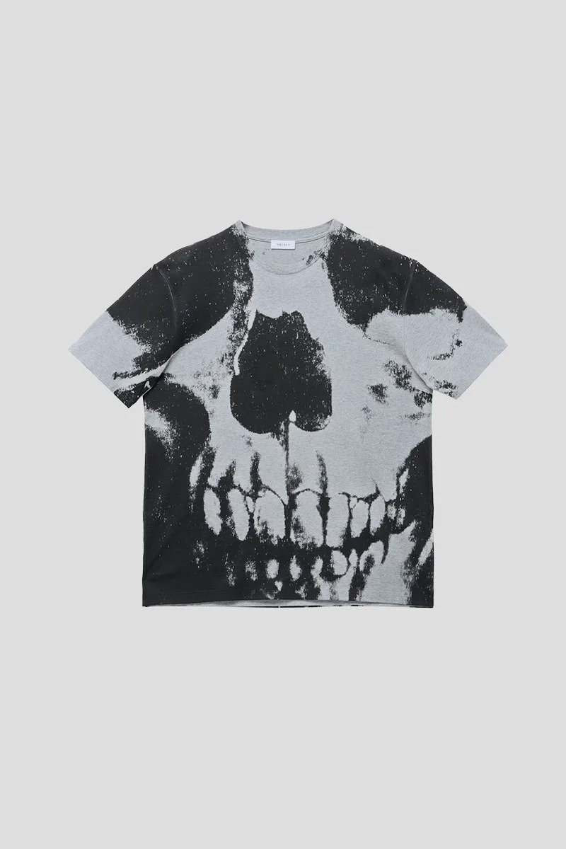 ALEXANDER MCQUEEN Ανδρικό Γκρι Men's Skull T-shirt