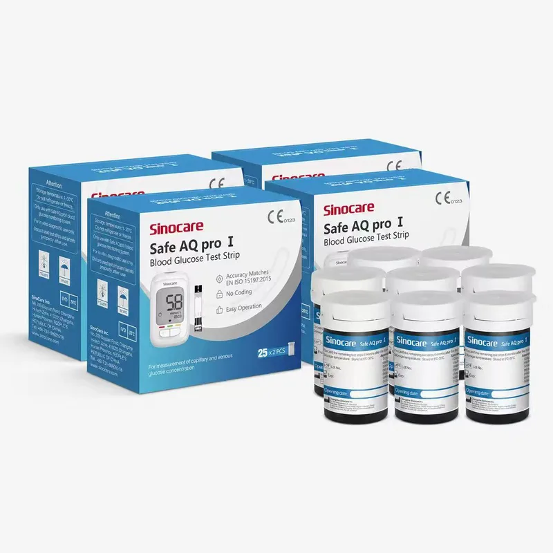 [200pcs] Sinocare Glucometer Glucose Test Strips without lancets | Safe AQ proⅠ