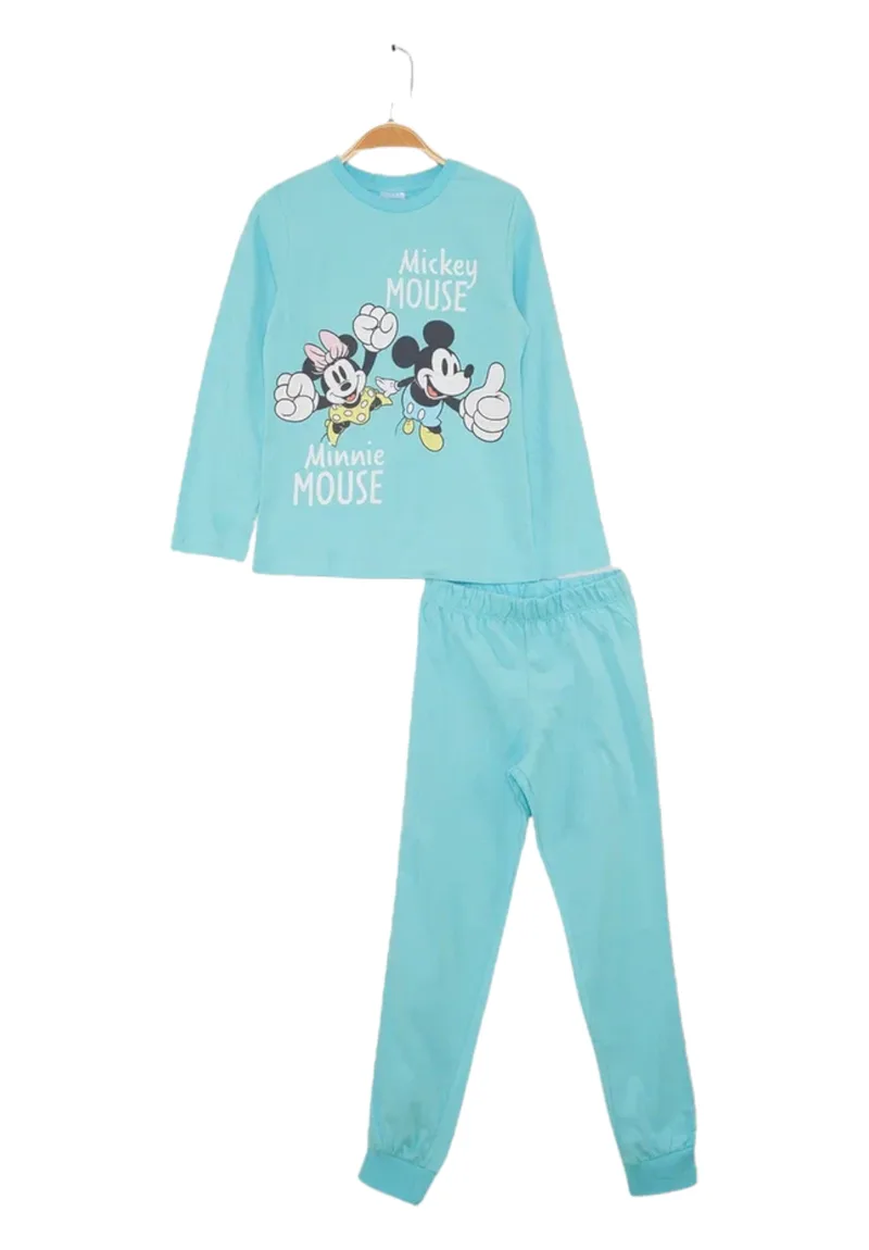 Πιτζάμα για κορίτσι βαμβακερή Cimpa Disney Minnie Mouse Γαλάζιο MN21337AQ-Γαλάζιο