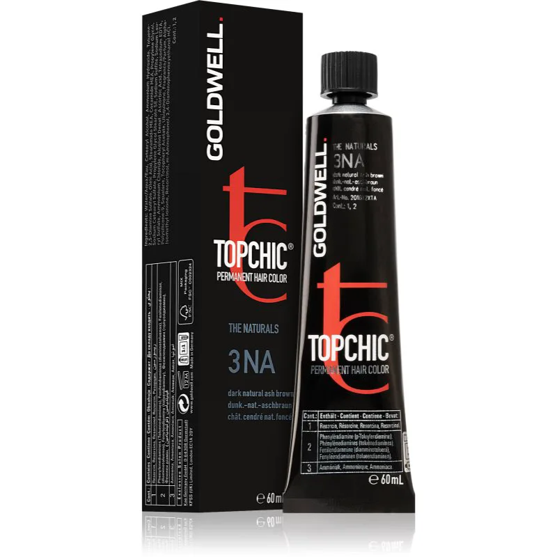 Goldwell Topchic Permanent Hair Color βαφή μαλλιών απόχρωση 3NA 60 ml