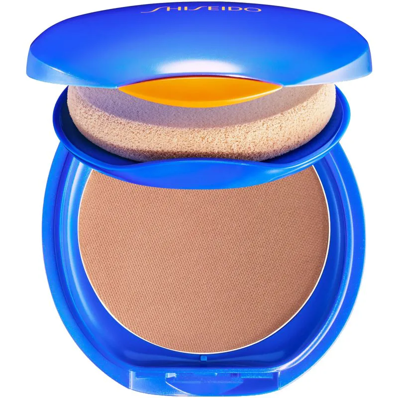 Shiseido Expert Sun Protector UV Protective Compact Foundation SPF30 αδιάβροχη συμπαγής πούδρα ανταλλακτικό επαναπληρώσιμο απόχρωση Dark Μπεζ 12 γρ