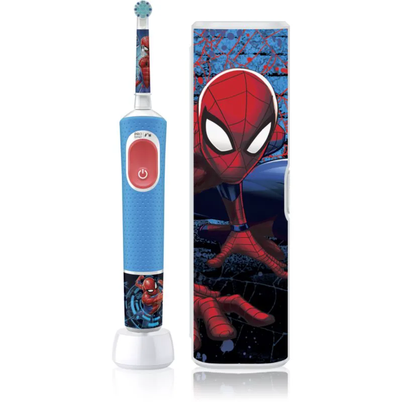 Oral-B PRO Kids 3+ Spiderman ηλεκτρική οδοντόβουρτσα με θήκη για παιδιά 1 τμχ