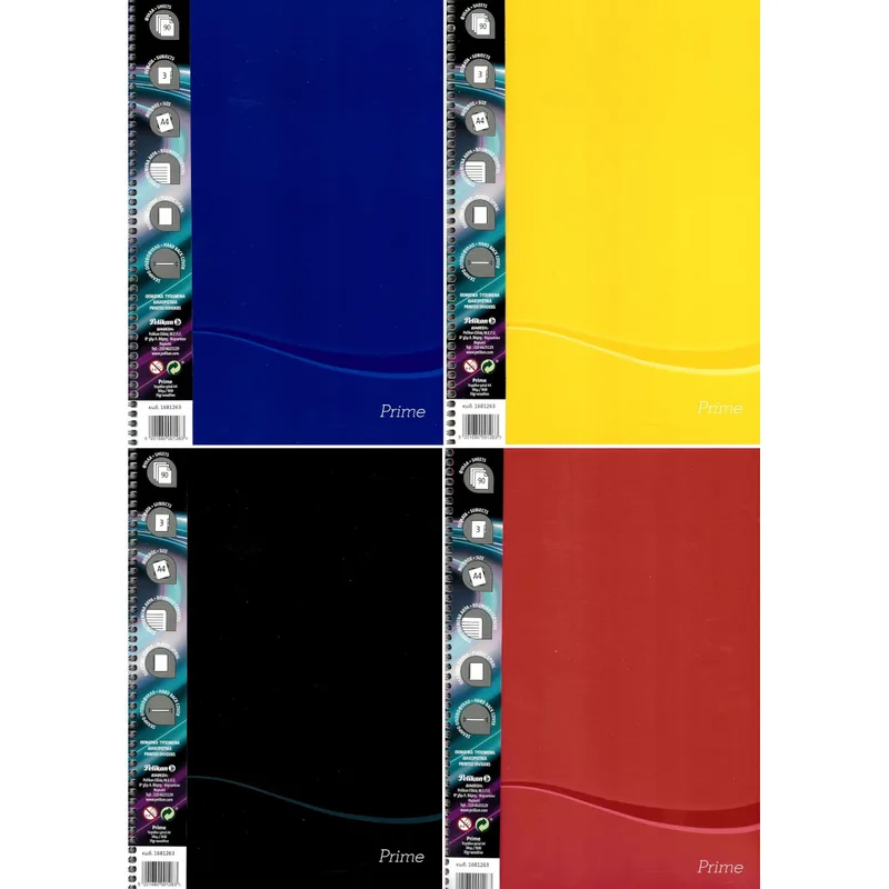 Pelikan Τετράδιο Σπιράλ Prime Α4 3Θ 90 ΦΥΛΛΑ