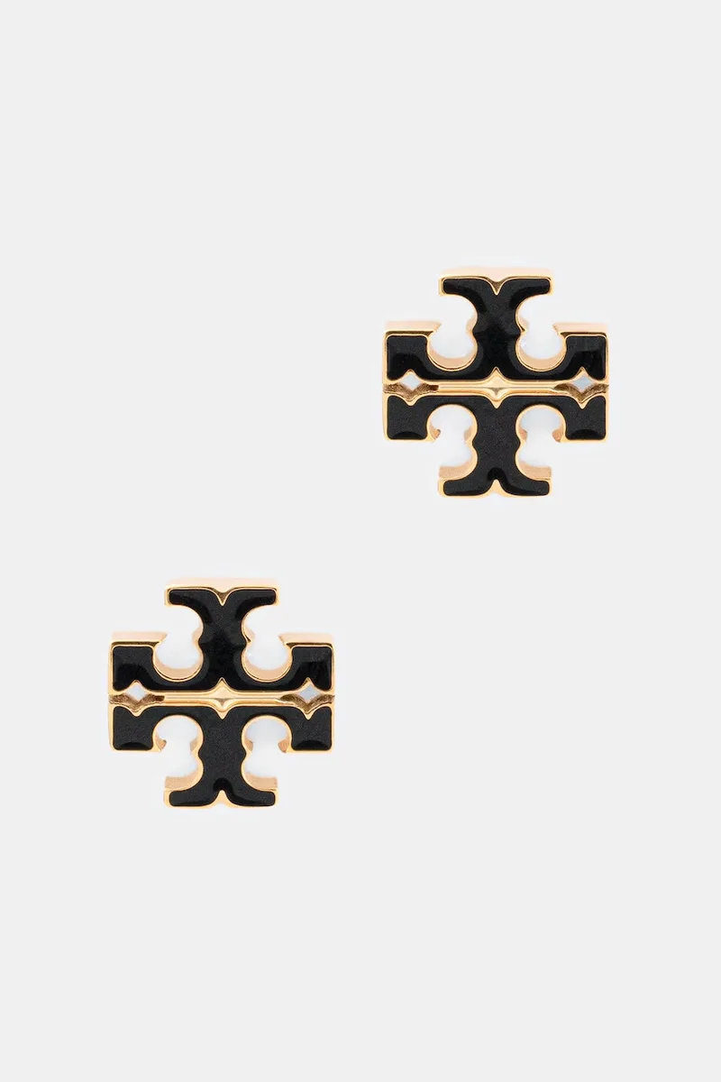 Tory Burch σκουλαρίκια γυναικεία από ανοξείδωτο ατσάλι με σμάλτο Icon