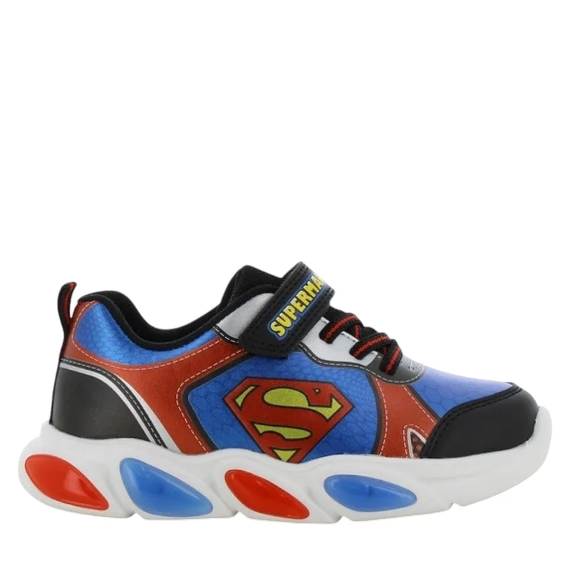 SUPERMAN Αθλητικό με Φωτάκι Led 25-33 - Μπλε - SN000205/09