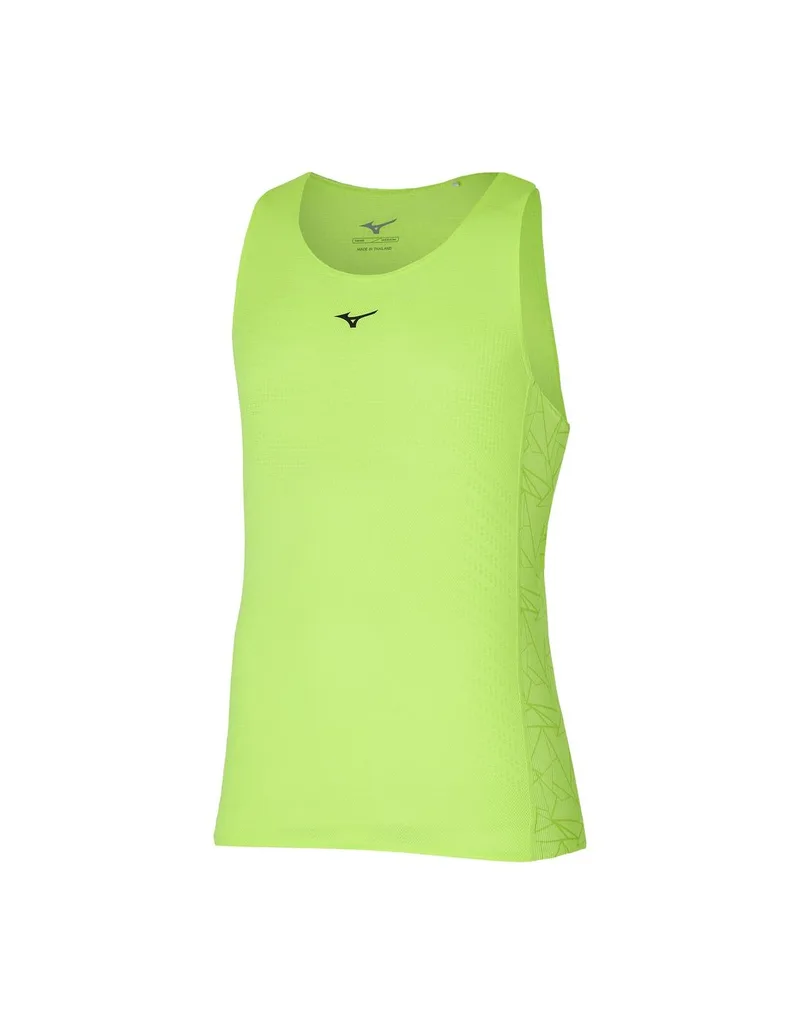 Mizuno Aero Training Ανδρική Αθλητική Μπλούζα Κοντομάνικη Κίτρινο Fluo J2GA200137