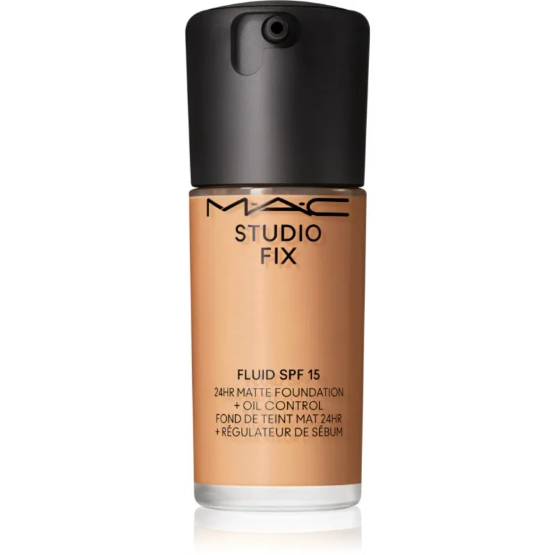 MAC Cosmetics Studio Fix Fluid SPF 15 24HR Matte Foundation + Oil Control ματ μεικ απ SPF 15 απόχρωση NC37 30 ml