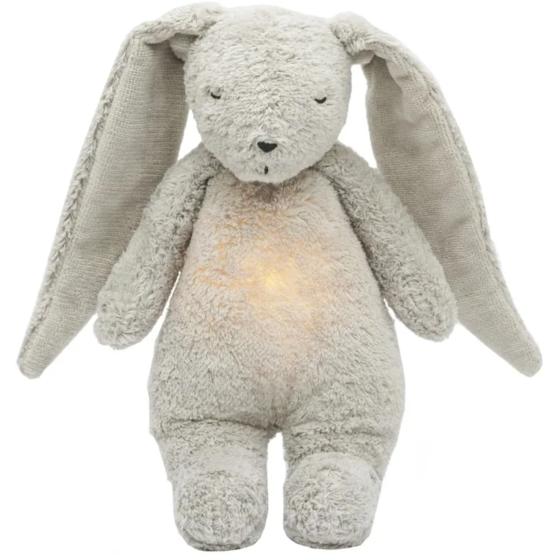 Moonie The Ultimate 8 in 1 Baby Sleep Aid Κωδ K-KGR2 Επαναφορτιζόμενο Βοήθημα Ύπνου με Ηχογράφηση & Αισθητήρα Κλάματος από Οργανικό Βαμβάκι 1 Τεμάχιο - Gray Bunny