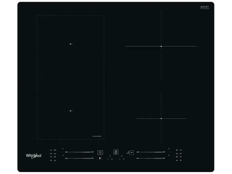 Εστία Αυτόνομη Επαγωγική, WL S7960 NE, Black, με Λειτουργία Κλειδώματος, 59x51εκ., Whirlpool
