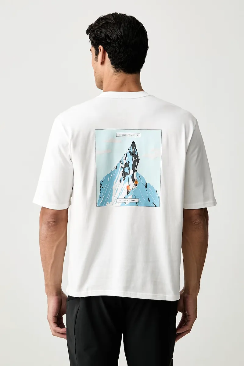 Salewa T-shirt πεζοπορίας ανδρικό με βαμβάκι EAGLE PEAK