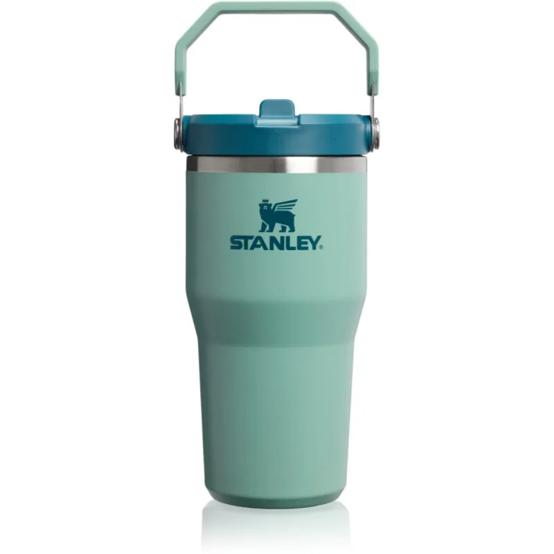 Stanley IceFlow™ Flip Straw 2.0 Tumbler θερμός από ανοξείδωτο ατσάλι Spring Green 590 ml