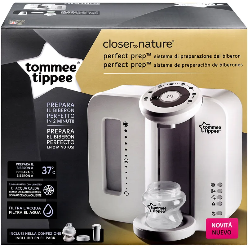 Tommee Tippee Closer to Nature Perfect Prep Machine Κωδ 423738 Ολοκληρωμένο Σύστημα Προετοιμασίας Μπιμπερό Λευκό 1 Τεμάχιο