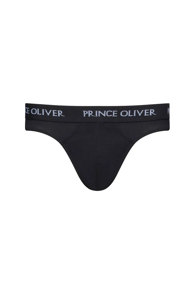Prince Oliver σετ ανδρικά εσώρουχα slip με λογότυπo - 33029033 Μαύρο