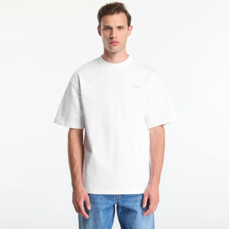 T-shirt Queens Men's Oversized Tee White L