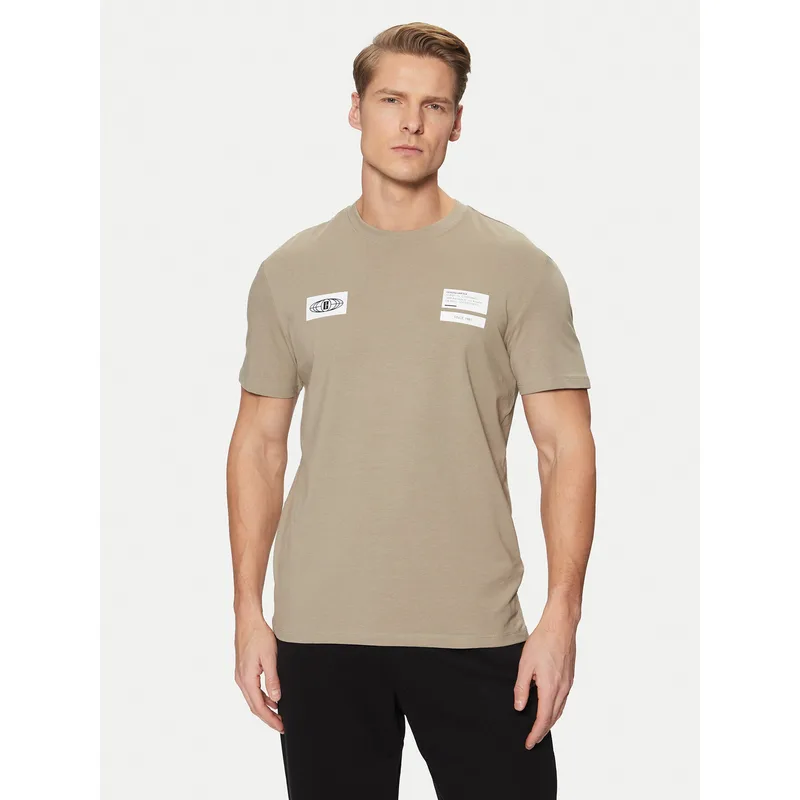 Guess T-Shirt Z5RI14 J1314 Μπεζ Regular Fit