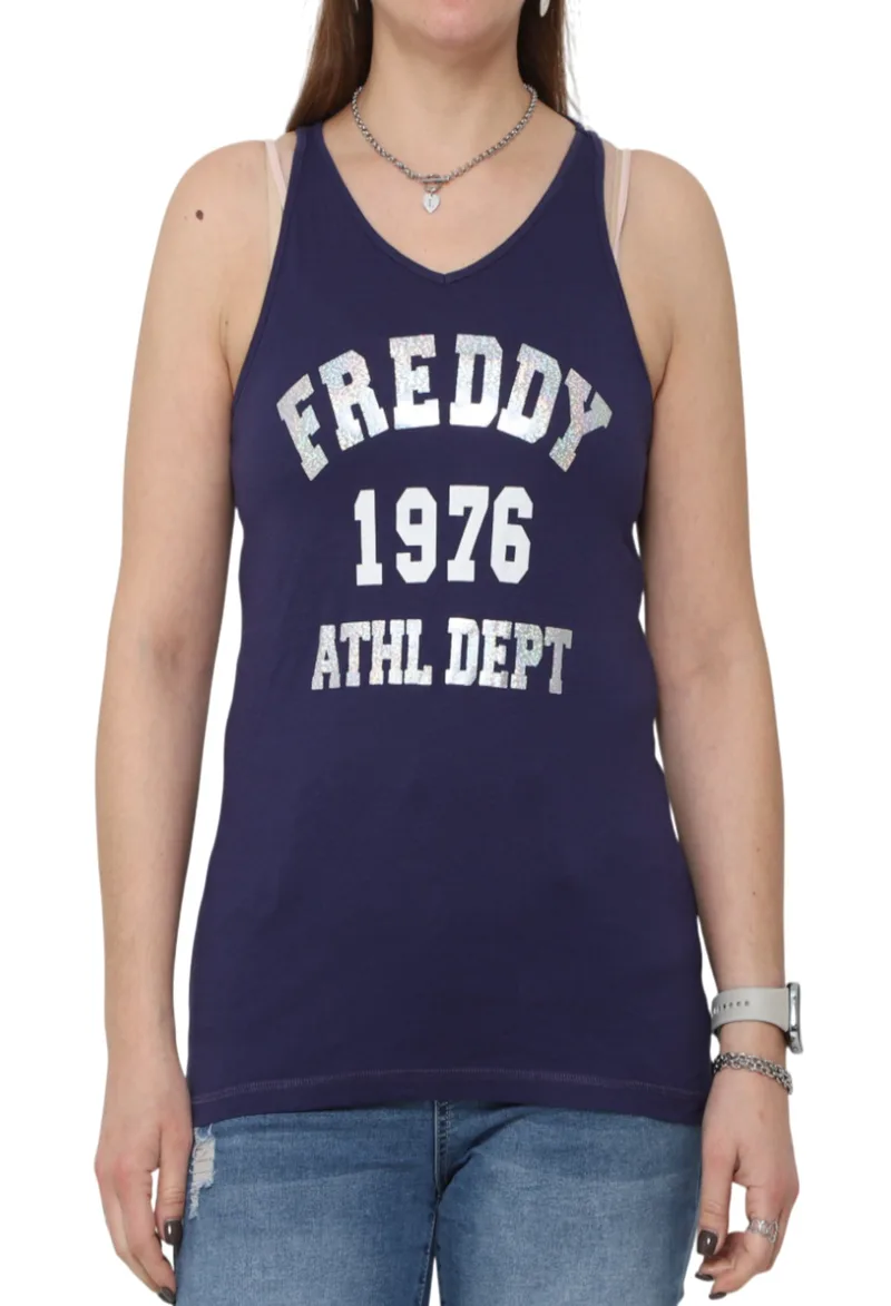 Φανελάκι Freddy Back Cutout S7WBTT1-B74 Γυναικείο