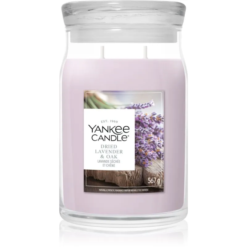 Yankee Candle Dried Lavender & Oak αρωματικό κερί 567 γρ