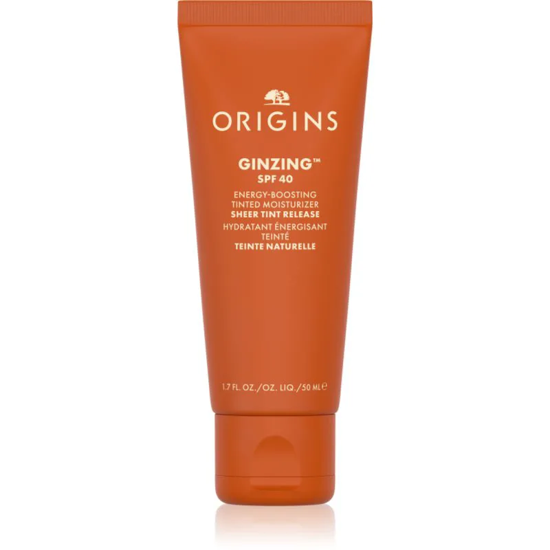 Origins GinZing™ Energy-Boosting Tinted Moisturizer κρέμα ημέρας με αναζωογονητική επίδραση SPF 40 50 ml