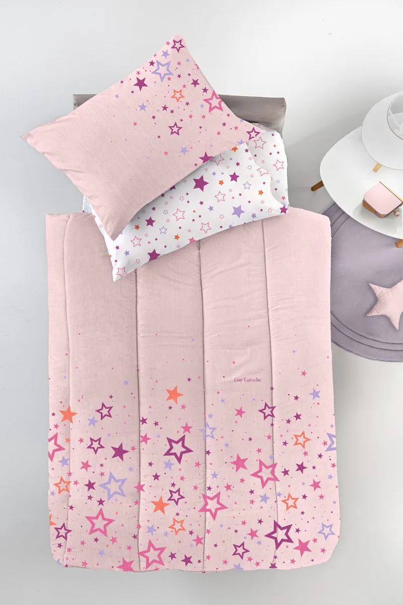 Παιδικό Κουβερλί Μονό Guy Laroche Starland Ροζ 160x230