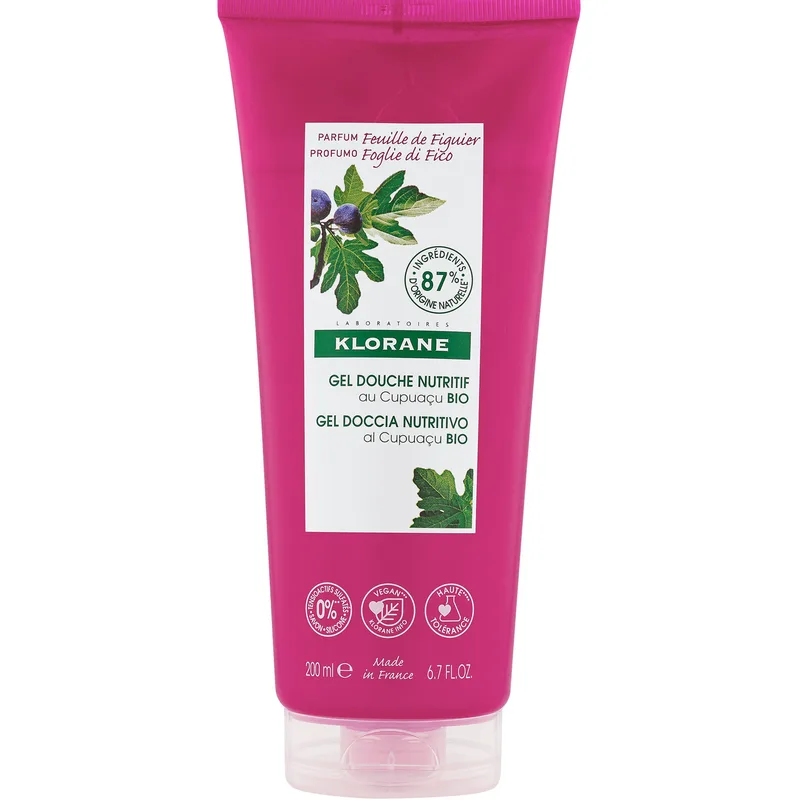 Klorane Nourishing Shower Gel Organic Cupuacu Butter & Fig Αφρόλουτρο με Βιολογικό Βούτυρο Cupuacu & Σύκο για Κάθε Τύπο Δέρματος 200ml