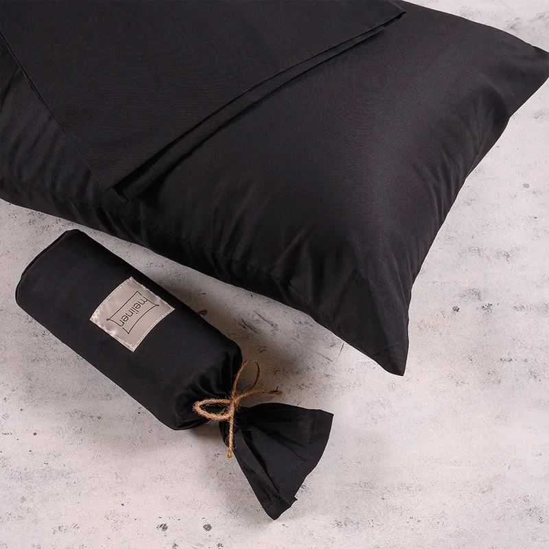 Σεντόνι Μεμονωμένο Βαμβακερό Μονό 170x270εκ. Black Urban Line Melinen 20003211 (Ύφασμα: Βαμβάκι 100%, Τύπος κατωσέντονου: Χωρίς Λάστιχο, Χρώμα: Μαύρο, Μέγεθος: Μονά) - MELINEN - 20003211