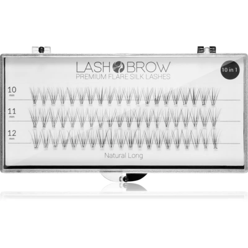 Lash Brow Premium Flare Silk Lashes τεχνητές βλεφαρίδες Natural Long 1 τμχ