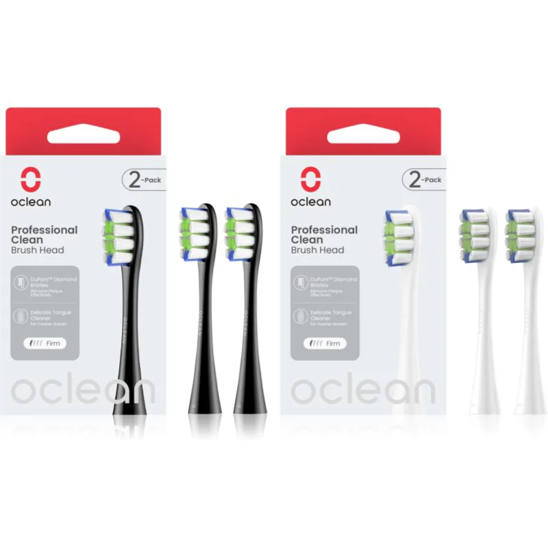 Oclean Professional Clean Set ανταλλακτική κεφαλή για οδοντόβουρτσα Black & White