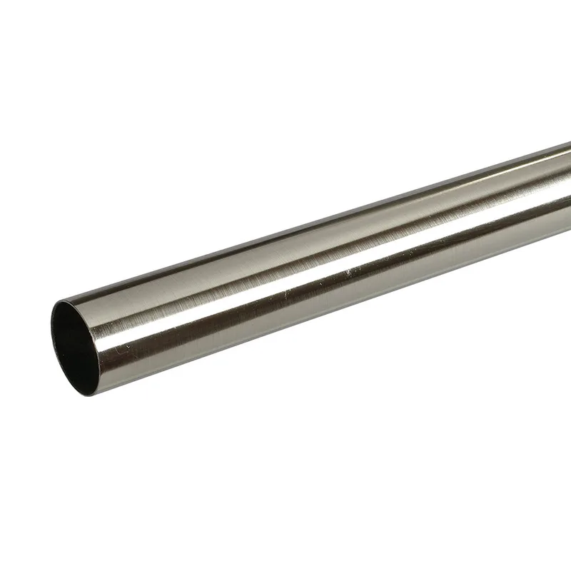 Κουρτινόξυλο Βέργα Φ28mm Μονό 160cm Grace Chrome Brushed 280165