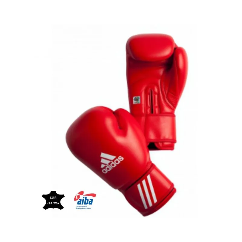 Adidas Boxing 233 Γάντια Πυγμαχίας Δερμάτινα για Αγώνα Κόκκινα
