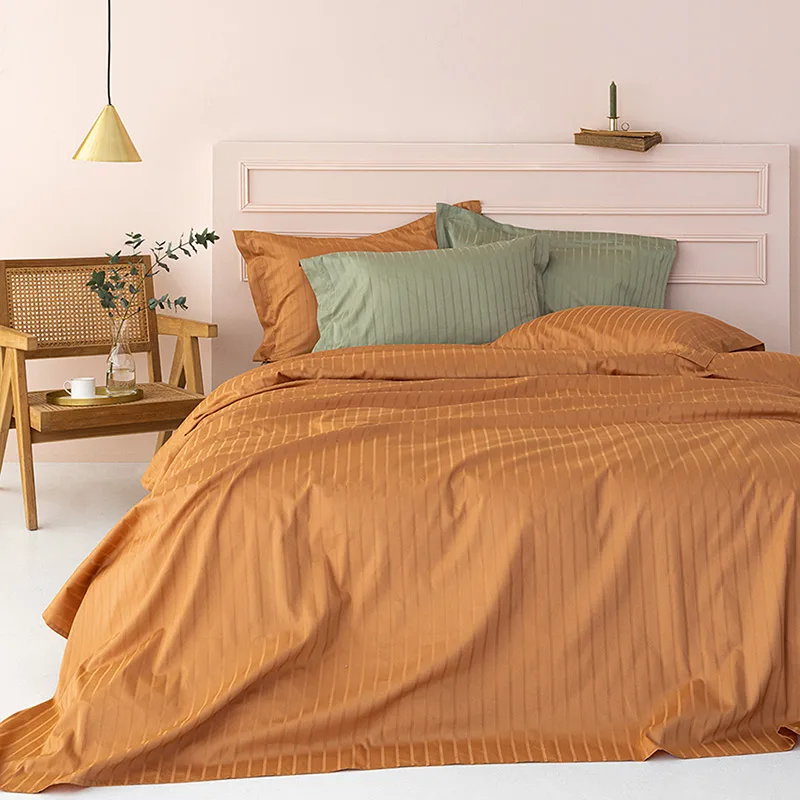 Σεντόνια Υπέρδιπλα (Σετ) 240X270 Palamaiki Sateen Riga Caramel Χωρίς Λάστιχο (240x270)