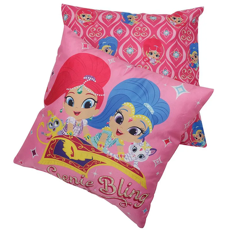 Μαξιλάρι Διακοσμητικό Polyester 40x40εκ. Shimmer & Shine 5501 Nickelodeon (Ύφασμα: Polyester, Χρώμα: Φούξια) - NICKELODEON - 533404005501