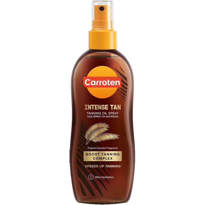 Carroten Intense Tan Tanning Oil Spray Λάδι για Ενίσχυση του Φυσικού Μαυρίσματος με Βιταμίνη Ε & Β-Καροτένιο 150ml