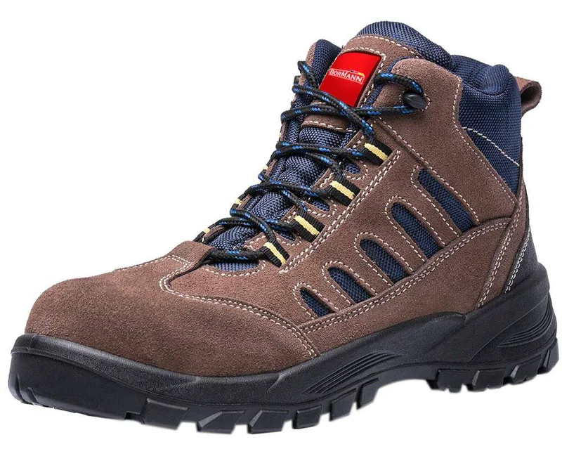 ΜΠΟΤΑΚΙ ΕΡΓΑΣΙΑΣ BORMANN S0 SUEDE/MESH DENVER ΚΑΦΕ (44)