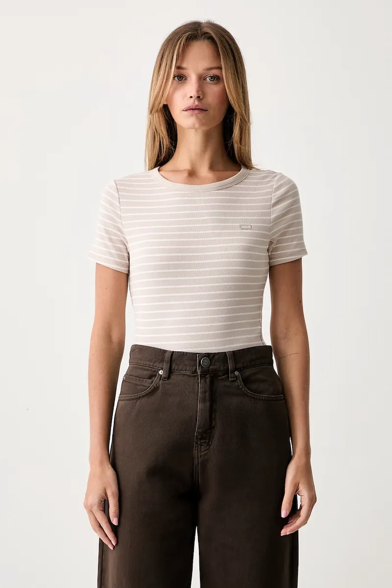 Levi's t-shirt γυναικείο βαμβακερό με ελαστάν HAYES