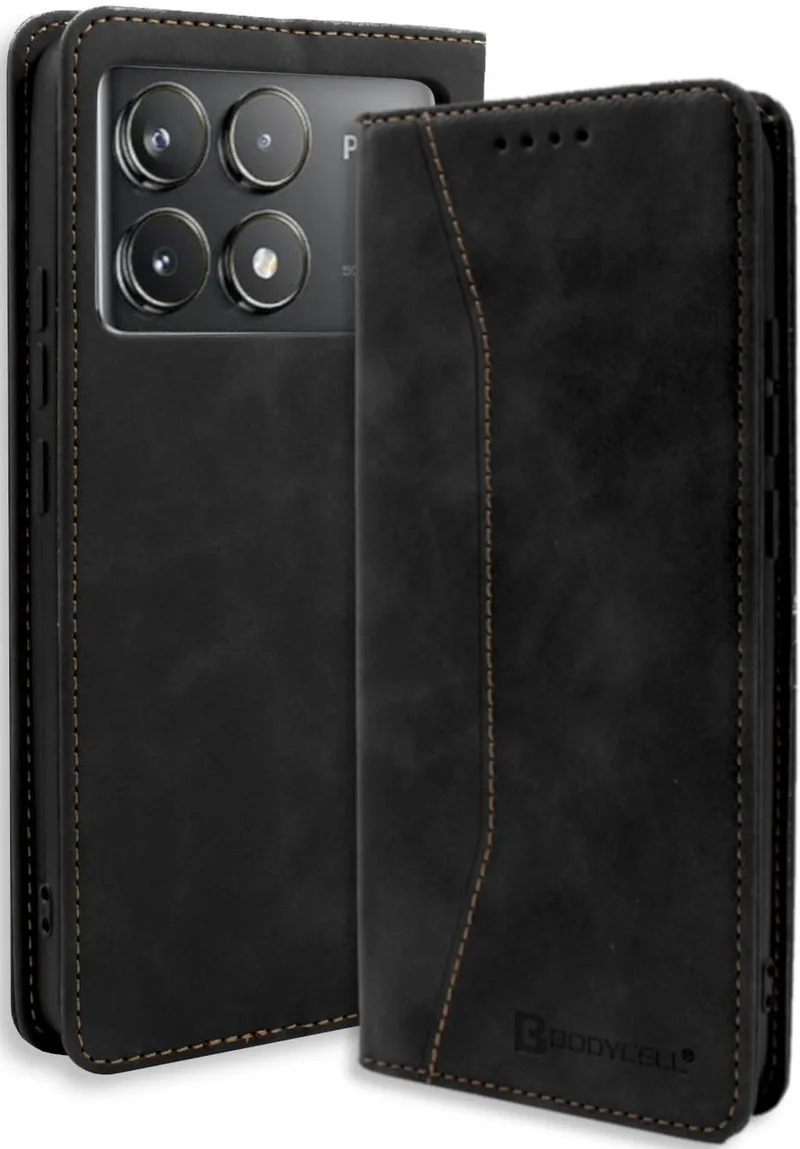 Θήκη Πορτοφόλι - Xiaomi Poco X6 Pro - Bodycell Book Case - Black (5206015074943)