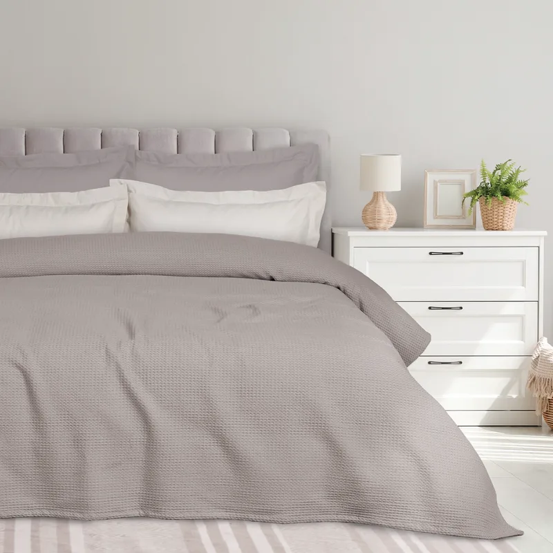 Κουβέρτα Πικέ King Size Das Home 0495 Taupe 240x260