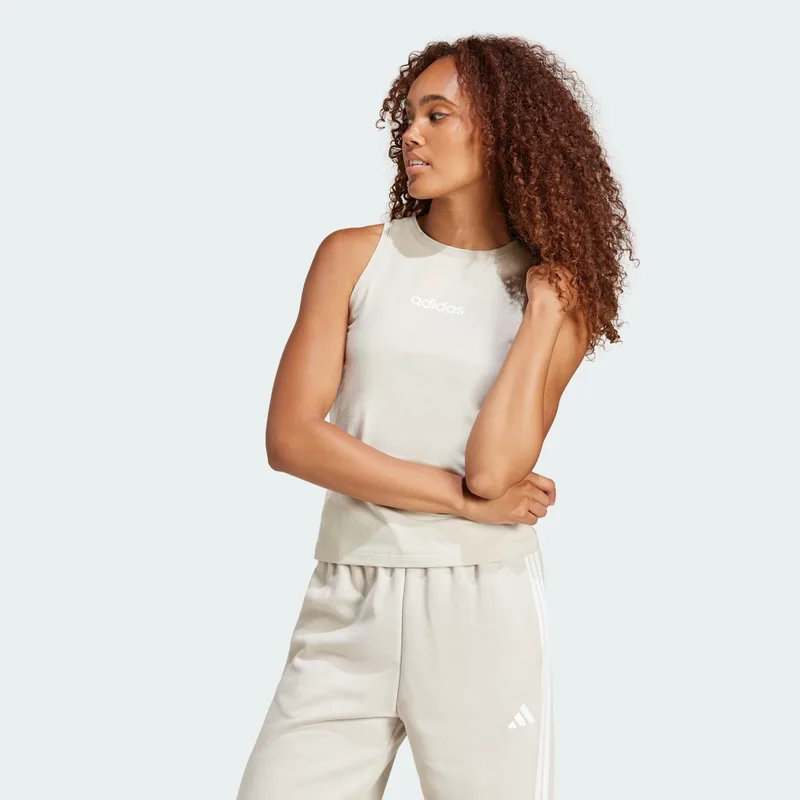 adidas Sportswear Essentials Linear Slim Cotton Γυναικείο Αμάνικο T-Shirt (9000216879_82839)