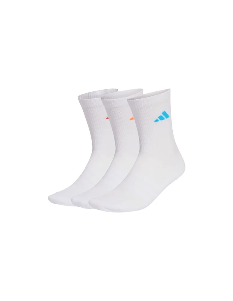 adidas Linear Crew Cushioned Sportswear Crew C 3P socks white KC9623