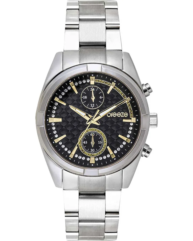 BREEZE Starlight Chronograph - 612501.2, Silver case with Stainless Steel Bracelet